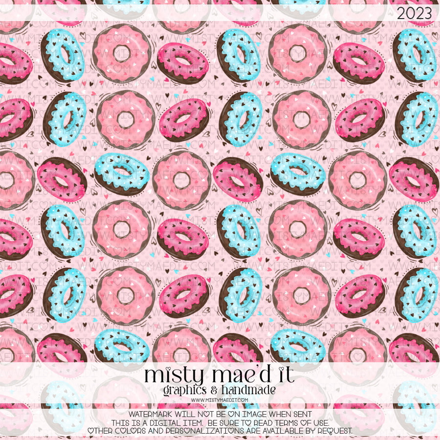 I Donut Care Seamless Digital Paper