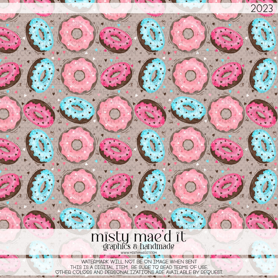 I Donut Care Seamless Digital Paper