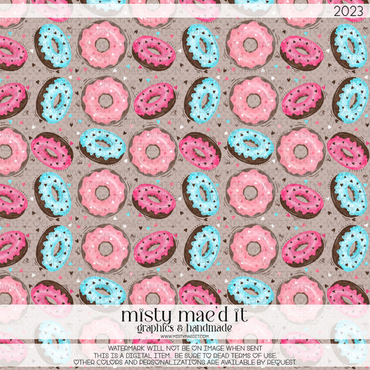 I Donut Care Seamless Digital Paper