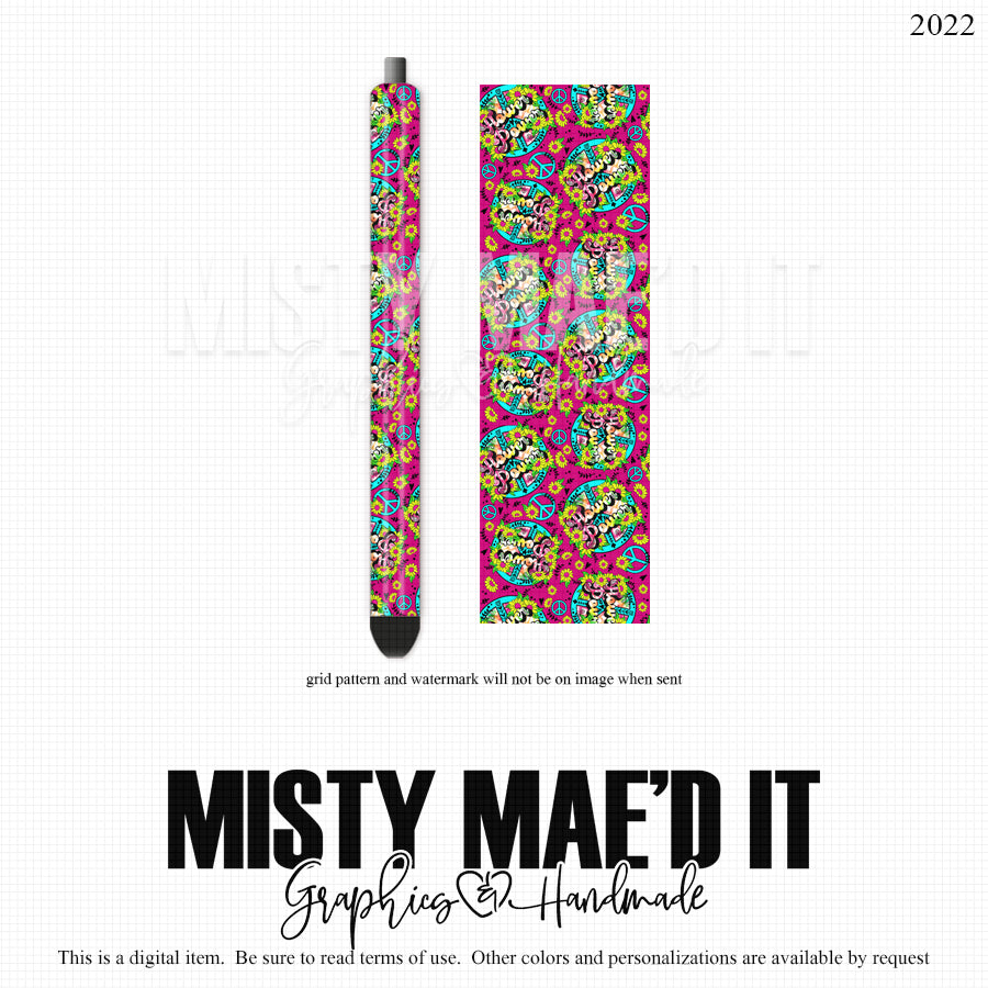 Flower Power Pen Wrap