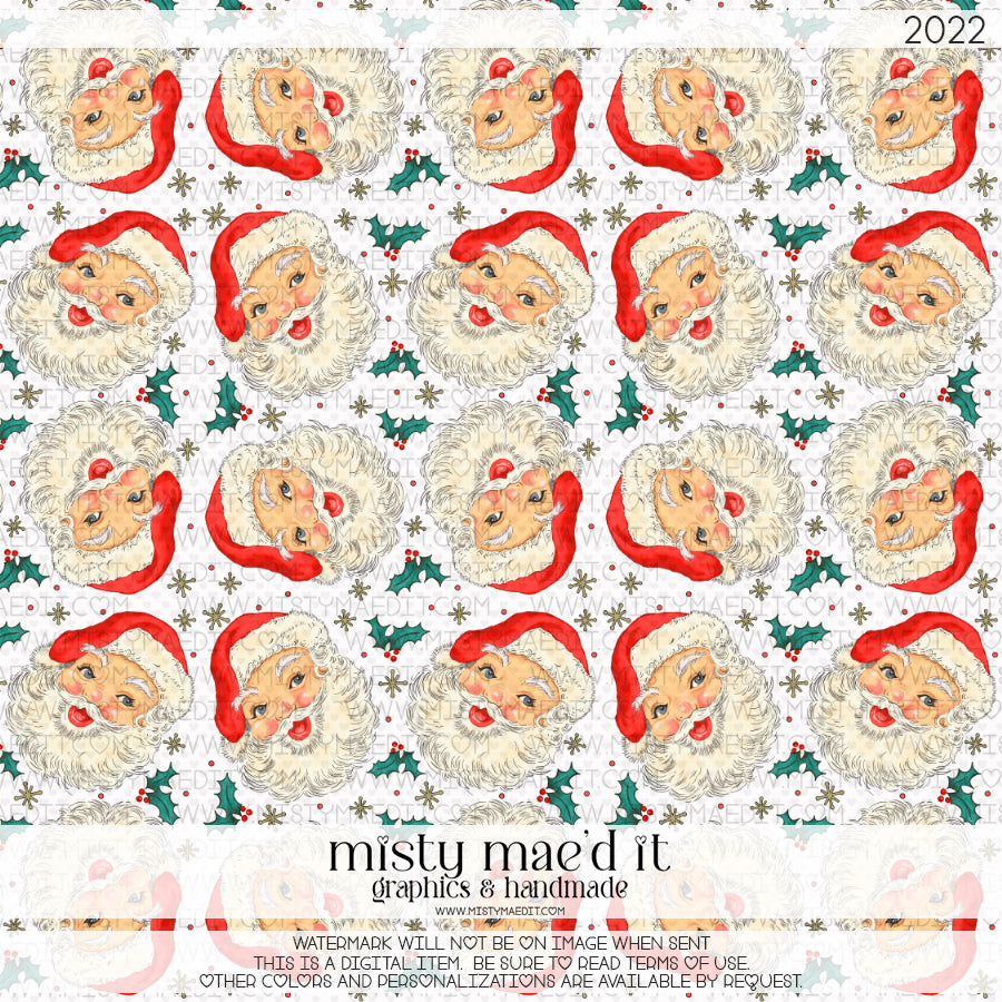 Santa  Seamless Digital Paper