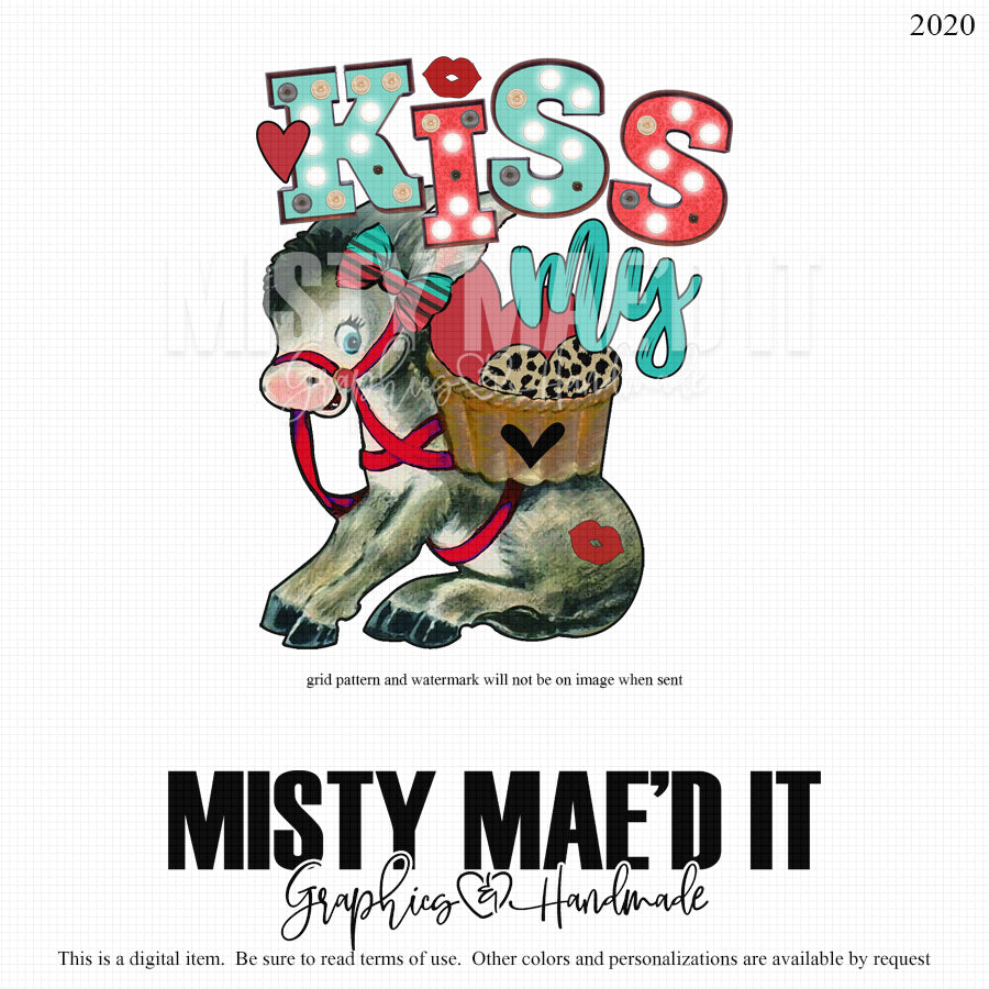 Kiss My Ass-Vintage Donkey